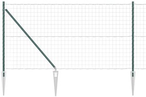 Cerca Euro da com 7 Postes de Espinho 1x10 m em Aço Galvanizado Verde