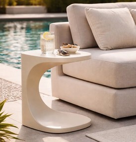 MESA DE APOIO IBIZA 42X42X52 CM BRANCA