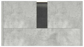 Armário casa de banho 60x33x61 cm contrapl. cinzento cimento