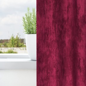 Cortinas de Veludo 2 pcs com Abas Bordô 260x140 cm