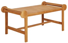 4 pcs conjunto lounge de jardim madeira de teca maciça