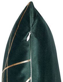 Conjunto de 2 almofadas verde escuro 45 x 45 cm PINUS Beliani
