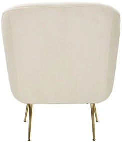 POLTRONA BUDAPEST COM ALMOFADA CM 88X83X91 CREME