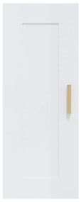 Armário parede 35x34x90 cm madeira process. branco brilhante