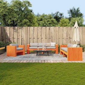 vidaXL 2 pcs conjunto lounge de jardim pinho maciço castanho-mel