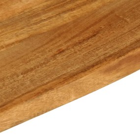 Tampo de mesa c/ borda viva 110x30x3,8 cm mangueira maciça