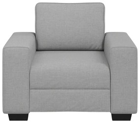 Poltrona 60 cm tecido cinzento nuvem