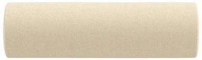 Almofadas decorativas 2 pcs Ø15x50 cm tecido cor creme