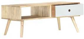 Mesa de centro 90x50x40 cm madeira de mangueira maciça
