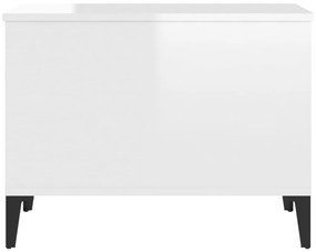 Mesa centro 60x44,5x45 cm derivados de madeira branco brilhante