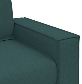 Sofá-cadeira Verde Escuro 60 cm Tecido