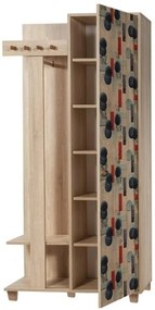 Hall Stand Garmanto – Carvalho Sonoma – 90x192x36 cm