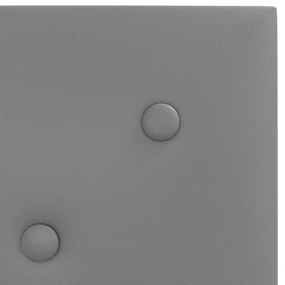 Painel parede 12 pcs 30x30cm couro artificial 1,08 m² cinza