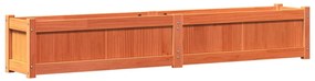 Vasos/floreiras de jardim 2 pcs pinho maciço castanho cera