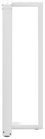 Pés de mesa de bar em forma de T, 2 peças, branco, 50x35x(110-111) cm,