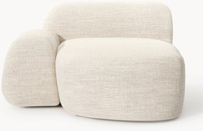 Módulo de chaise longue de canto em bouclé Wolke
