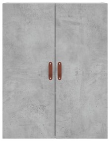 Armário alto 69,5x34x180 cm derivados de madeira cinza cimento