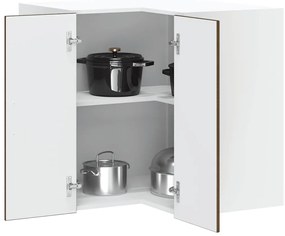 vidaXL Armário canto parede cozinha Lucca madeira carvalho castanho