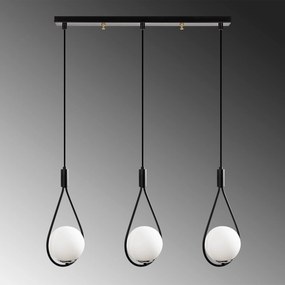 Candeeiro de Teto Mudoni – Preto – 70 x 15 cm