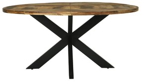 Mesa de Jantar Redonda Ø160x76 cm Madeira de Acácia Sólida