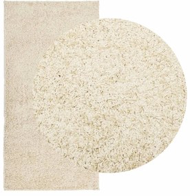 Tapete shaggy de pelo alto PAMPLONA 100x200 cm dourado