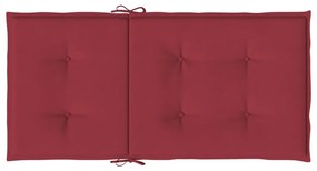 Almofadões lombares cadeiras jardim 2pcs oxford vermelho tinto