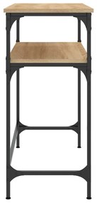 Mesa consola 75x35,5x75 cm derivados de madeira carvalho sonoma
