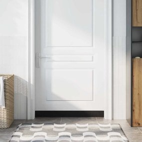 vidaXL Selos de Escovas para Porta com Parafuso 6 pcs Prateado 100 cm