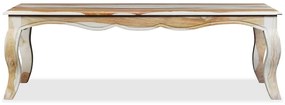 Mesa de centro madeira de acácia maciça 110x60x35 cm