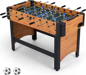 Mesa de Matraquilhos com 22 Jogadores, 2 Bolas e Marcadores Deslizantes para Crianças e Adultos Natural