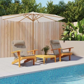 361838 vidaXL Almofadões cadeira adirondack 2pcs tecido oxf cinza-acastanhado