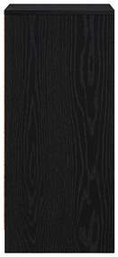 Aparador 29,5x34x76 cm derivados de madeira carvalho preto