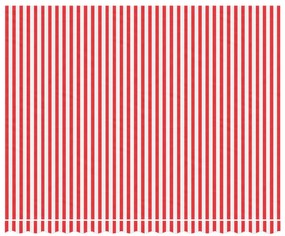 Tecido de substituição p/ toldo 4x3 m riscas vermelho/branco