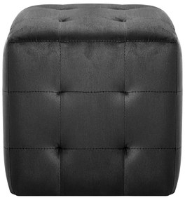 Mesas de cabeceira 2 pcs 30x30x30 cm veludo preto