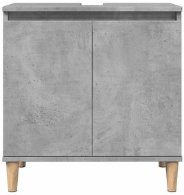 Móvel p/ lavatório 58x33x60 cm derivados madeira cinza cimento