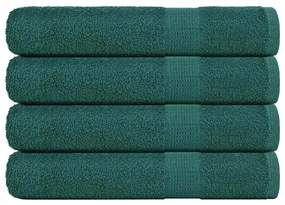 Toalhas 4 pcs 100x200 cm 360 gsm 100% algodão verde