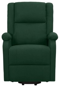 Poltrona elevatória tecido verde-escuro