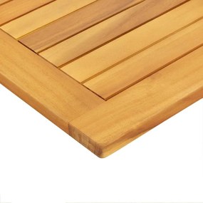 Tampo de Mesa 90x45x2,2 cm Retangular de Madeira Maciça de Acácia