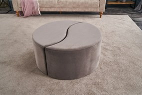 Pouffe Alis Puf – Mink – 80x40x80 cm