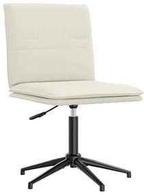 Cadeira de jantar veludo cor creme