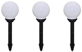 Candeeiros de exterior 6 pcs LED 20 cm com estacas de enterrar