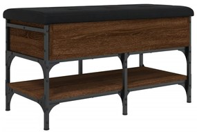 Banco sapateira 82x42x45 cm derivados madeira carvalho castanho