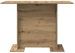 Mesa de Jantar vidaXL Artisan Oak 110x60x75 cm Madeira Engrenhada