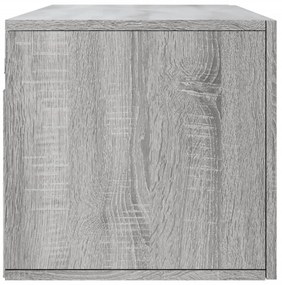 Armário parede 100x36,5x35 cm derivados de madeira cinza sonoma