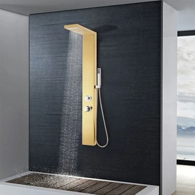 Sistema de duche em aço inoxidável 201 dourado