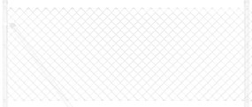 Cerca Prateado 10 x 0.8 m Aço galvanizado