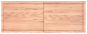 Prateleira de parede 160x60x(2-6) cm carvalho tratado castanho