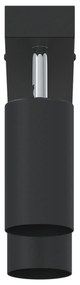Holofote de Teto Bidirecional Ajustável Preto GU10