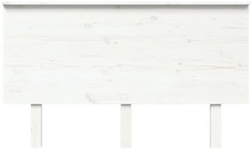 Cabeceira de cama 139x6x82,5 cm pinho maciço branco