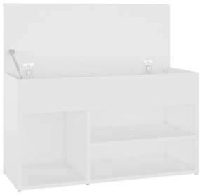 Banco sapateira 80x30x45 cm derivados de madeira branco